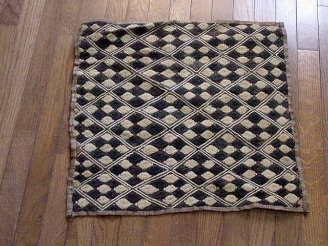 Vintage handmade African art Kuba cloth , fabric Zaire Congo(DRC). #327 Tapestry