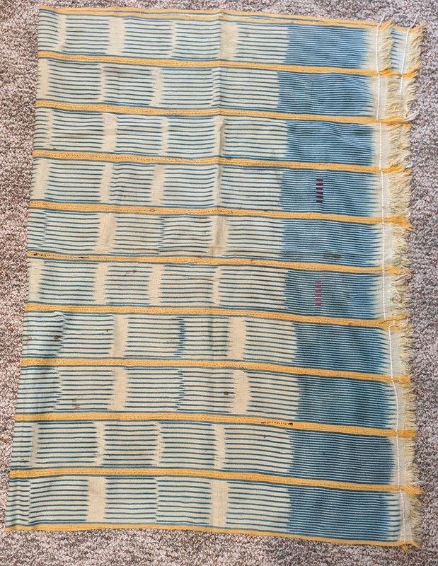 AFRICAN ORIGINAL HANDMADE COTTON TEXTILE STRIPWOVEN FABRIC WRAPSKIRT CLOTHING gallery