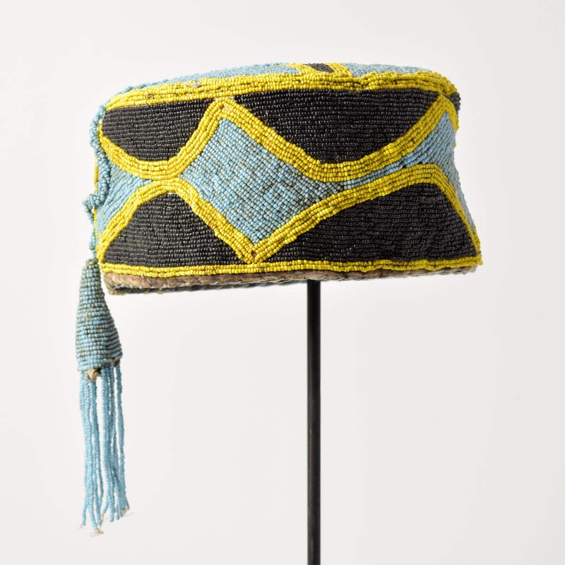 Yoruba Beaded Hat Nigeria Sidley Collection gallery