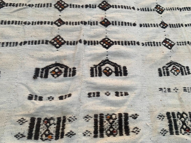 Vintage African Fulani Blanket Handmade Fulani Wedding Hanging Tent Mali 5x8 ft gallery