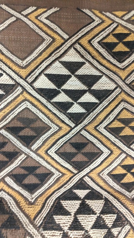 ORIGINAL AFRICAN KUBA RAFFIA CLOTH PANEL TEXTILE CURRENCY KASSAI SHOOWA DRCONGO gallery