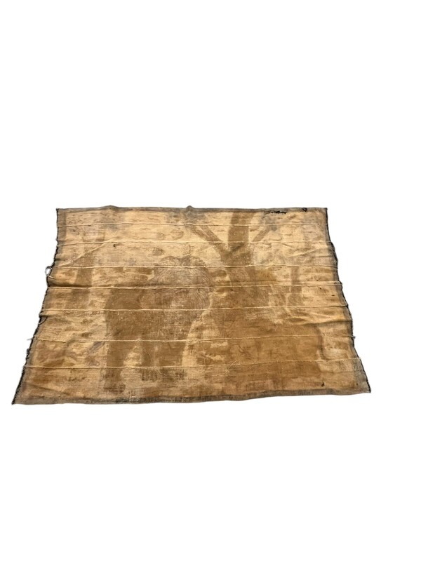 Vintage African Mud cloth Korhogo Senufo Lion Tiger 64x32 Hand Dyed Sewn gallery