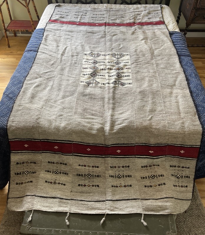 ANTIQUE MALIAN MALI FULANI WEDDING BLANKET WEST AFRICA LRG Camel Hair 51” X 96”