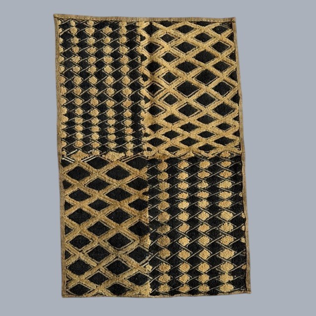 NEW Vintage African Kasai Velvet Kuba Cloth Raffia Textile Panel gallery