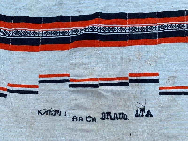 Vintage African Fulani Blanket Handmade Fulani Wedding Hanging Tent Mali 4x7 ft gallery