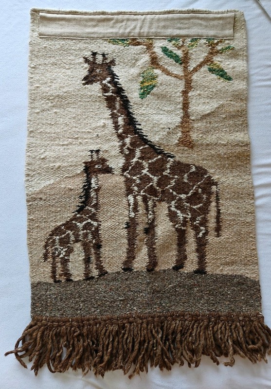 Vintage Wool African Tapestry Wall Hanging Art Rug Boho Chic gallery