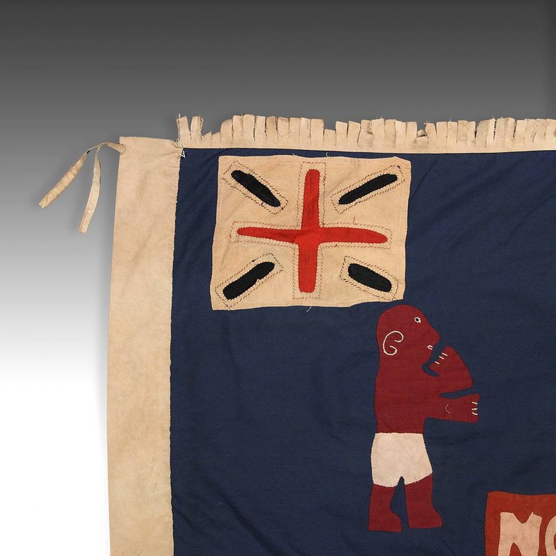 FRANKAA ASAFO MILITARY WARRIOR FLAG COTTON APPLIQUE FANTE GHANA WEST AFRICA gallery