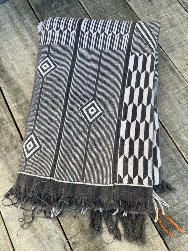 Vintage African Baule Mudcloth Textile Throw Rug 61” L x 44” W Textile | No. 167 gallery