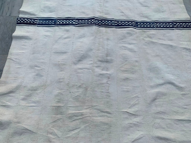 Vintage African Fulani Blanket Handmade Fulani Wedding Hanging Tent Mali 4x7 ft gallery