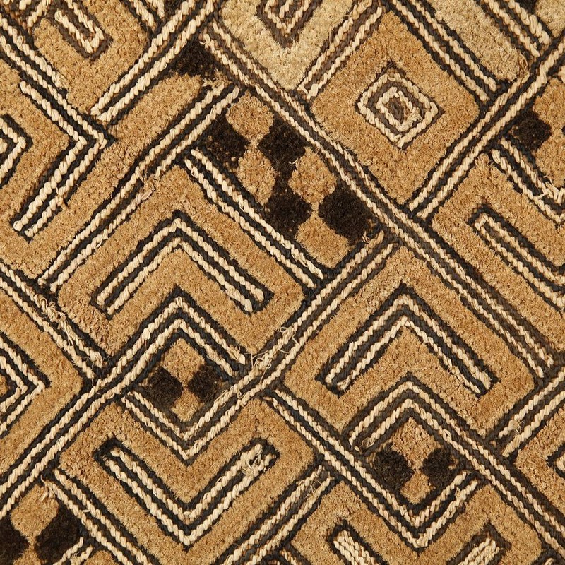KUBA SHOOWA PRESTIGE PANEL CUT PILED RAFFIA D. R. OF CONGO CENTRAL AFRICA 20TH C gallery