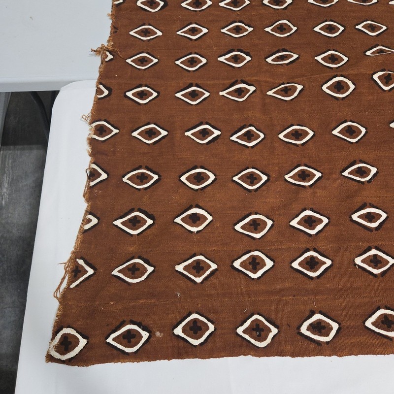 African Textile Art Mud Cloth | Eye Patterned | 65 x 45-1/2 inches gallery