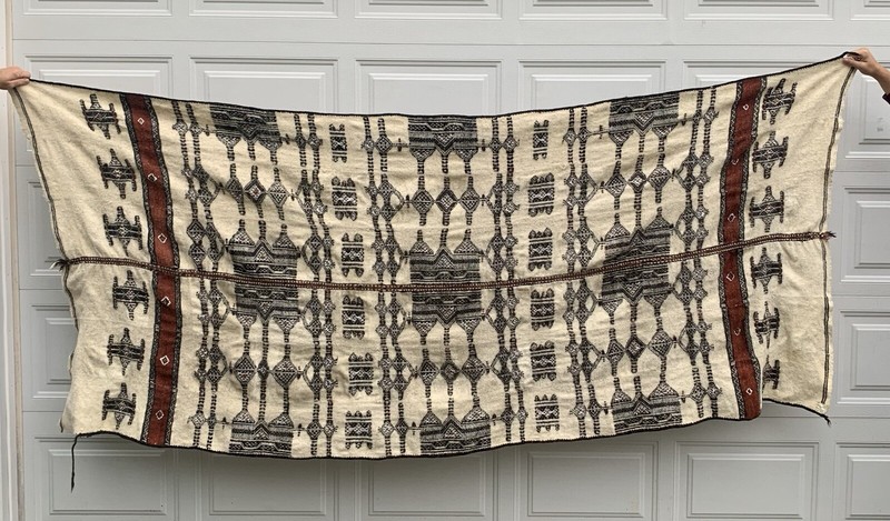 Vintage African Trible Fulani Handmade Natural Wedding Blanket