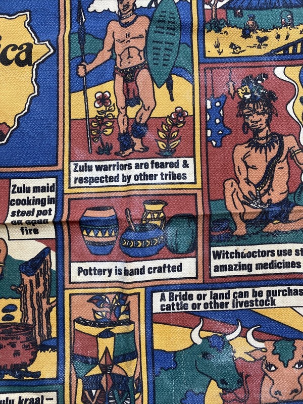 Vintage World Of The Zulu Wall Hanging Dish Towel 17”x22” gallery