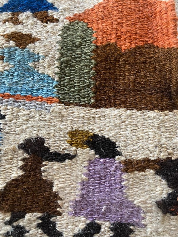 Hand-woven Tribal Lesotho Wall Hanging Tapestry 20” W X 23” L gallery