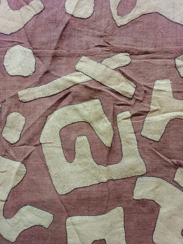 Antique Rare Collectible Hand Woven Traditional African Raffia Congo Textile gallery