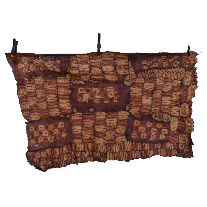 Dida Ceremonial Raffia Tie-dye Textile Côte d'Ivoire 61x36 Inch gallery