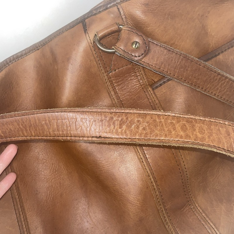 Melvill & Moon Brown Leather Dar Es Salaam Day Bag South African Safari Luxury gallery