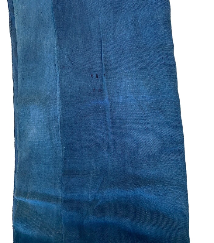 #2237 Vintage African Indigo Cloth Textile Mossi Burkina Faso 61" by 42.5" gallery