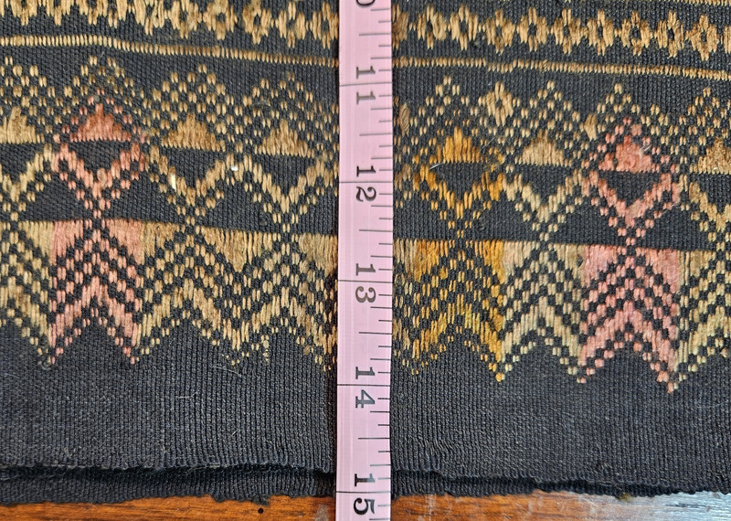 Ikat Handwoven Textile Wall Hanging Table Runner Reindeer Elk 32" x 64" gallery