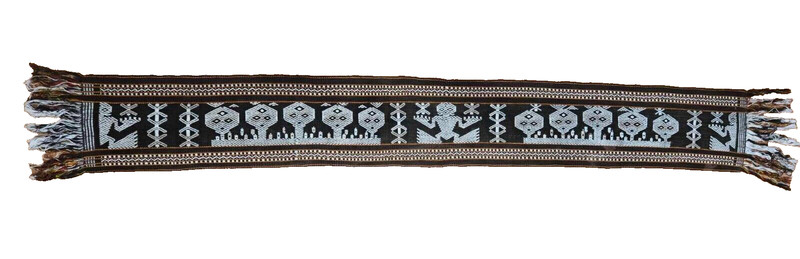 57x7,5"Indonesian Ikat fabric, handwoven , textile art gallery