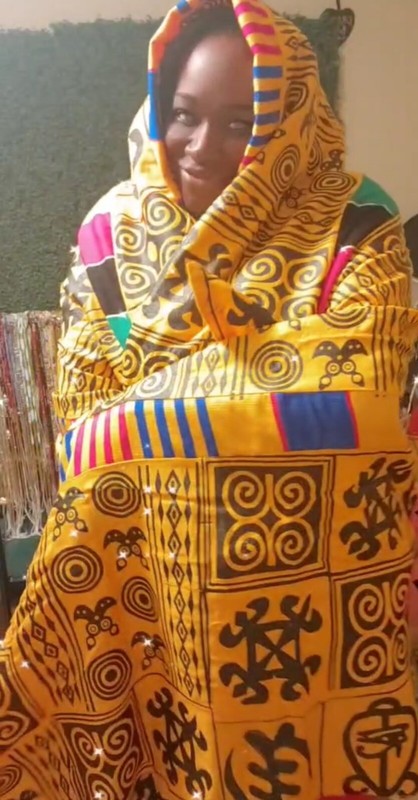 New African Kente Cloth Ghana handwoven textile Art Home decor 6 feet × 10 feet gallery