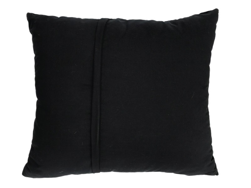 # 136 African Custom Made Black and White Kente Cloth Pillow 21" by 19" gallery