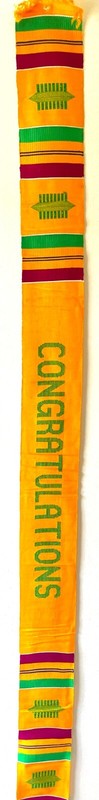 Traditional Kente Handwoven Sash Gold (Celebrations Edition)