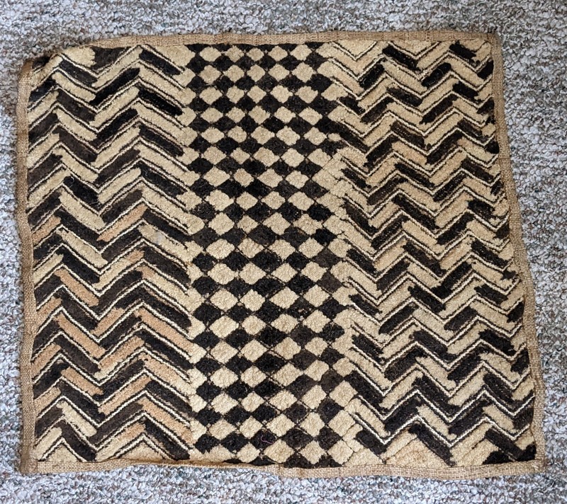 AFRICAN ORIGINAL KUBA RAFFIA CLOTH PANEL TEXTILE CURRENCY KASSAI SHOOWA DR CONGO gallery