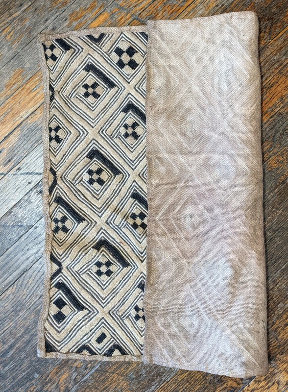 ORIGINAL KUBA RAFFIA CLOTH PANEL TEXTILE CURRENCY KASSAI SHOOWA DR CONGO ETHNIX gallery