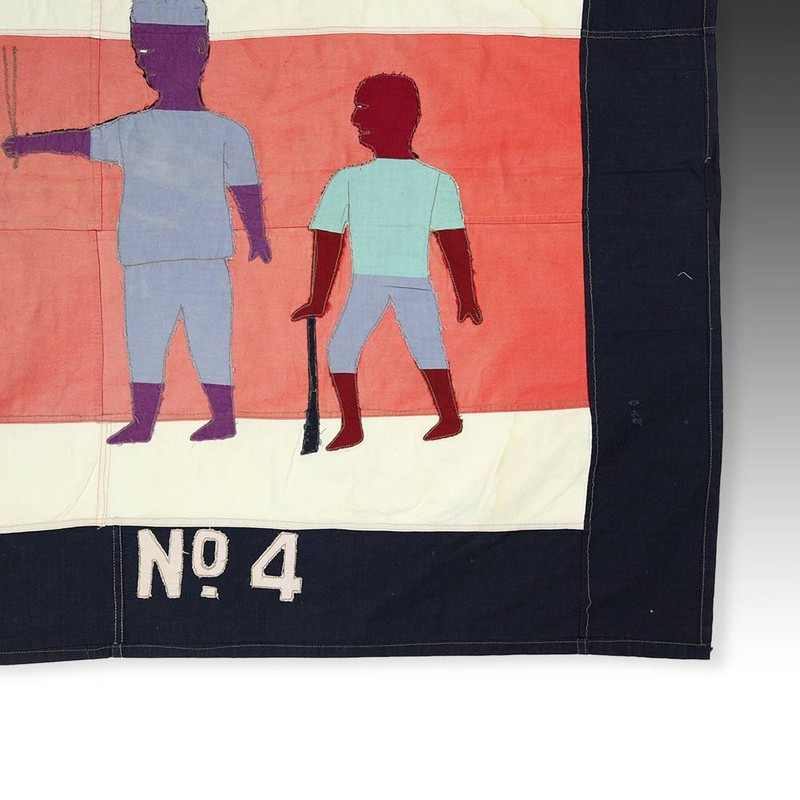 FRANKAA ASAFO MILITARY WARRIOR FLAG COTTON APPLIQUE FANTE GHANA WEST AFRICA gallery