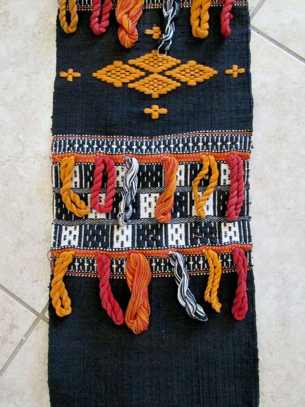 Home Decor, wall hanging,single multicolor weaved band of blanket Djerma niger gallery
