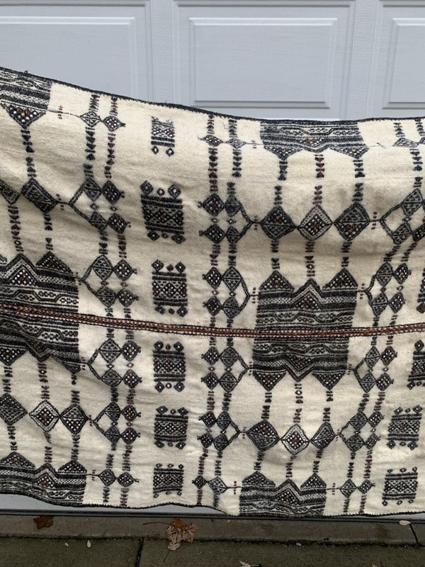 Vintage African Trible Fulani Handmade Natural Wedding Blanket gallery