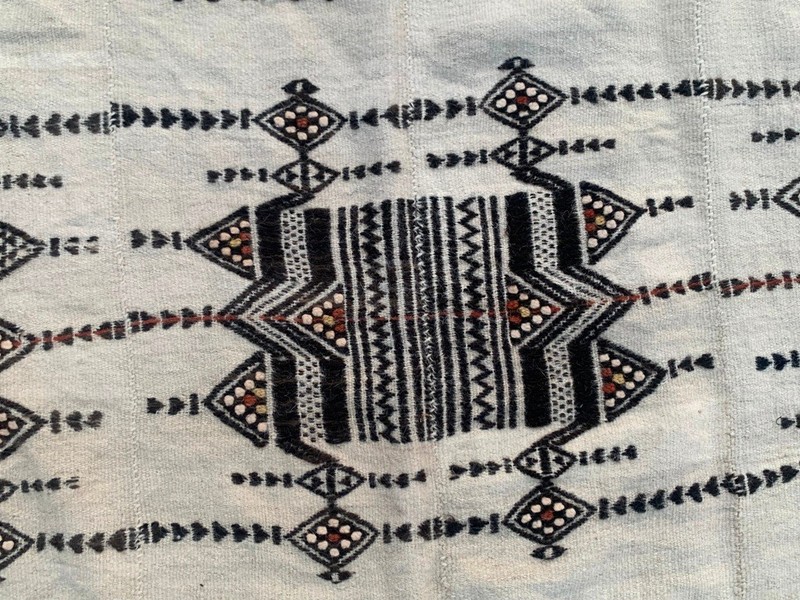 Vintage African Fulani Blanket Handmade Fulani Wedding Hanging Tent Mali 4x8 ft gallery