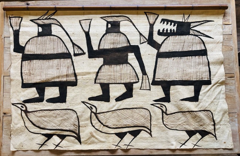 Vintage Authentic Korhogo Cloth Tapestry