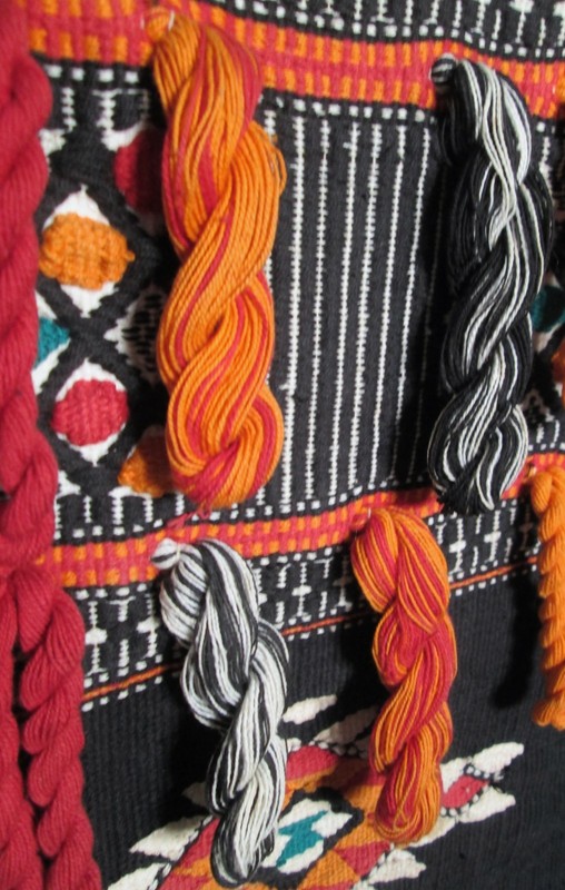 Home Decor, wall hanging,single multicolor weaved band of blanket Djerma niger gallery
