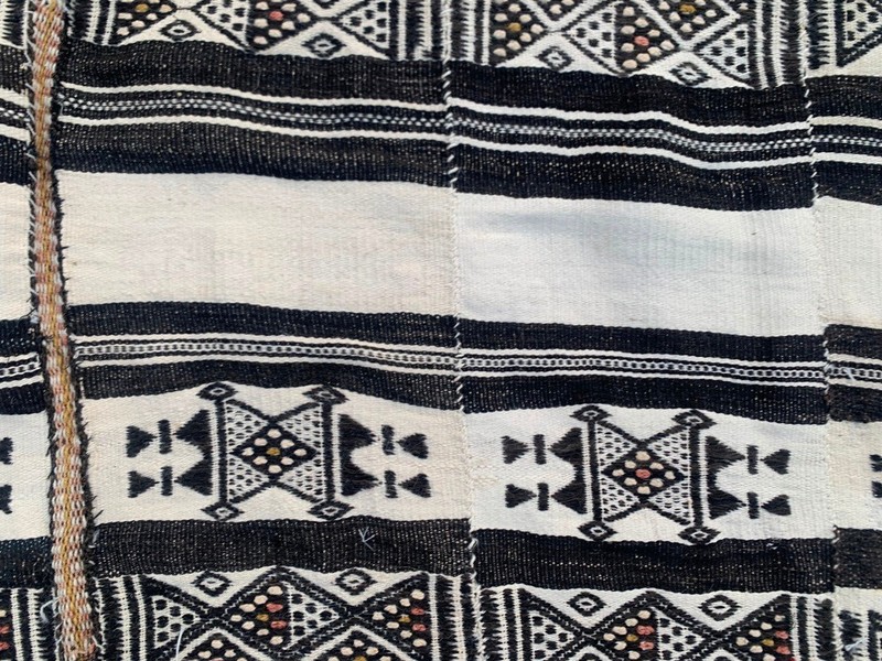 Vintage African Fulani Blanket Handmade Fulani Wedding Hanging Tent Mali 4x7 ft gallery