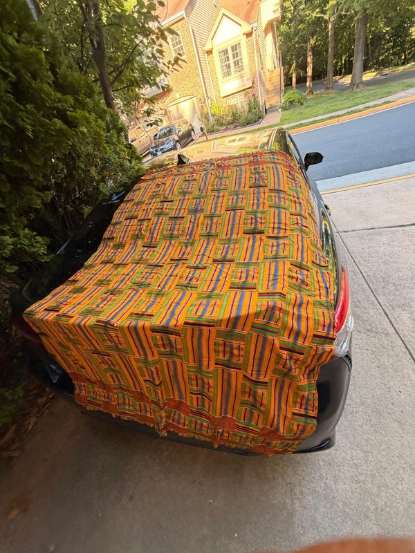 Vintage Kente Cloth Ghana | 64x40 African Fabric | Colorful Ashanti Textile (D) gallery