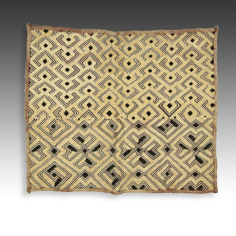 KUBA SHOOWA PRESTIGE PANEL CUT PILED RAFFIA D. R. OF CONGO CENTRAL AFRICA 20TH C
