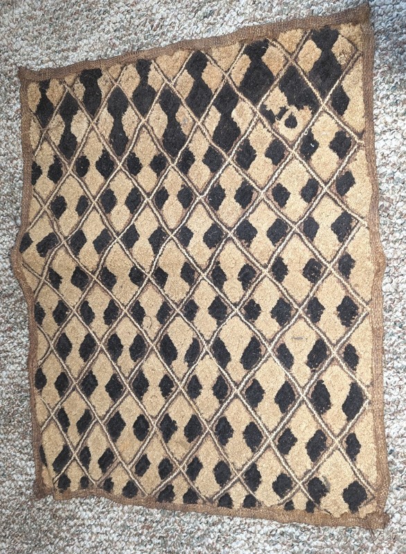 AFRICAN ORIGINAL KUBA RAFFIA CLOTH PANEL TEXTILE CURRENCY KASSAI SHOOWA DR CONGO gallery