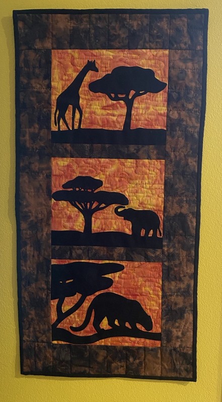 South African Handmade Quilted Tapestry Johannisburg Mission Elder Sister Child gallery
