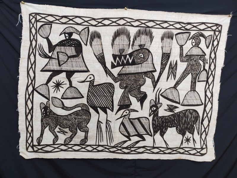 Authentic Vintage Korhogo Mud Cloth Côte d’Ivoire Handcrafted Tribal African gallery