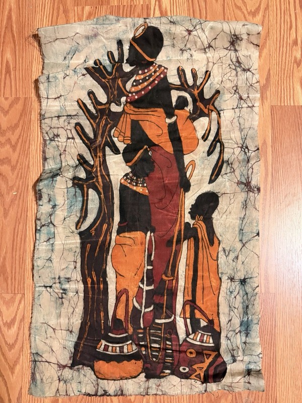 Large Made In Kenya African Canvas Hanging Artwork Painted
