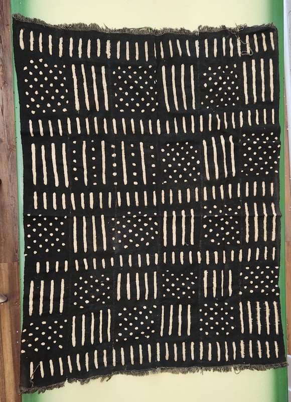 Vintage Traditional Bogolan (Mud Cloth) Originating From Mali, West Africa