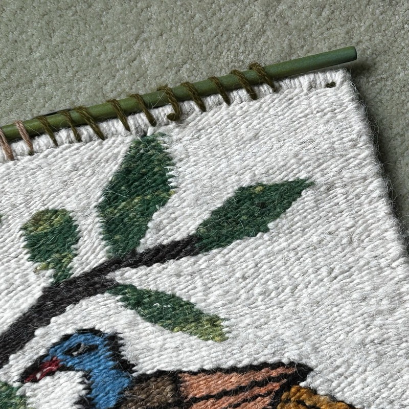 Handmade South African Wool Tapestry Birds Wall Hanging Folk Art gallery