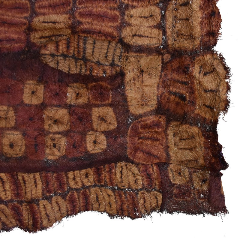 Dida Ceremonial Raffia Tie-dye Textile Côte d'Ivoire 61x36 Inch gallery