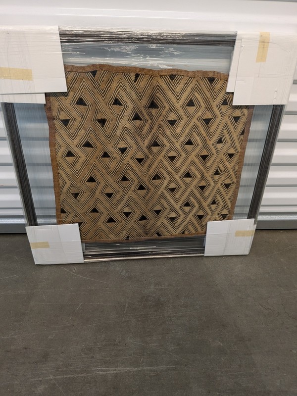Vintage African Kuba Clothe Framed gallery