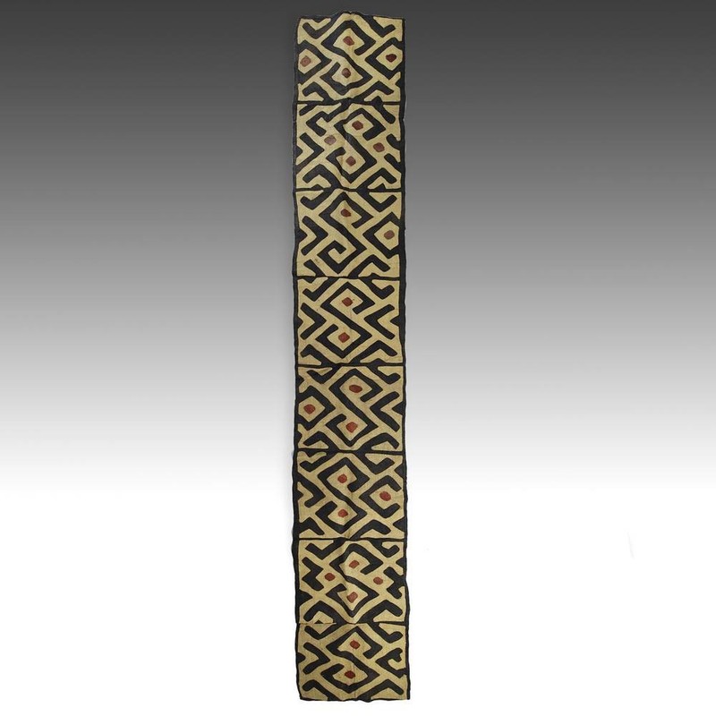 TCAKA DANCE SKIRT KUBA WOVEN RAFFIA DEMOCRATIC REPUBLIC CONGO CENTRAL AFRICA