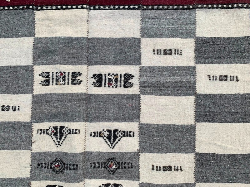Vintage African Fulani Blanket Handmade Fulani Wedding Hanging Tent Mali 4x7 ft gallery