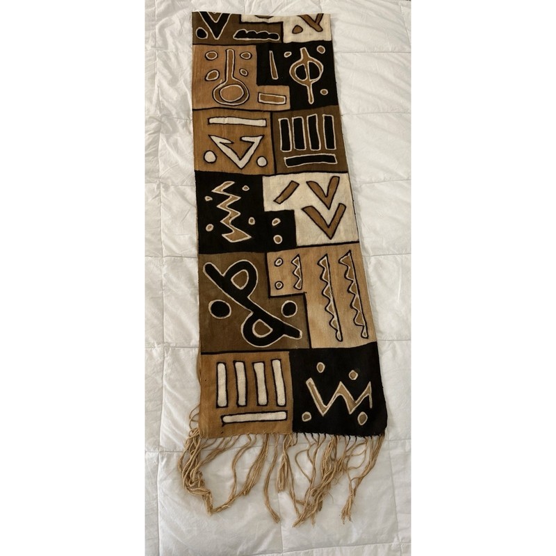 Vintage African Batik Mud Cloth African Painting Mali Tapestry bògòlanfini