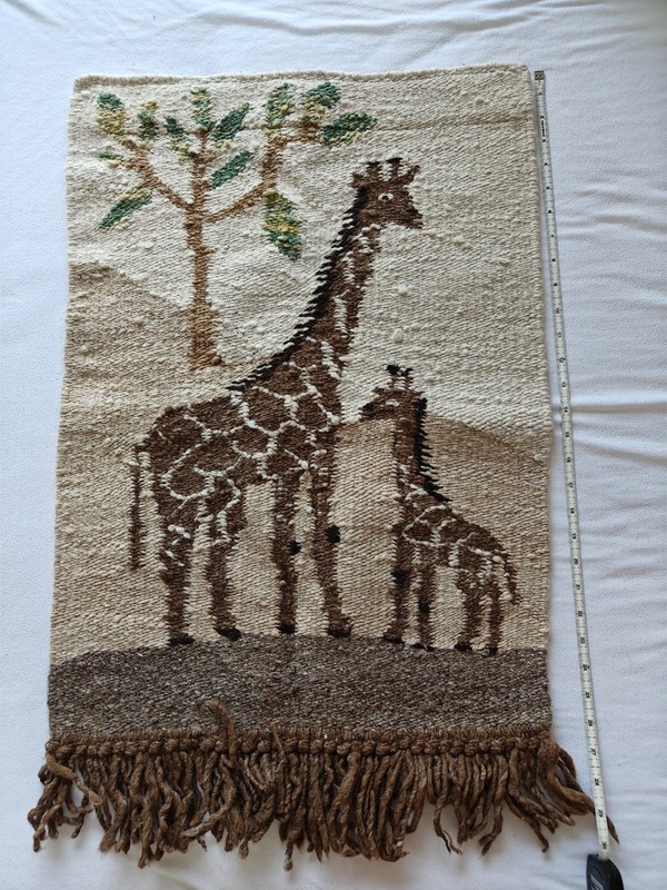 Vintage Wool African Tapestry Wall Hanging Art Rug Boho Chic gallery